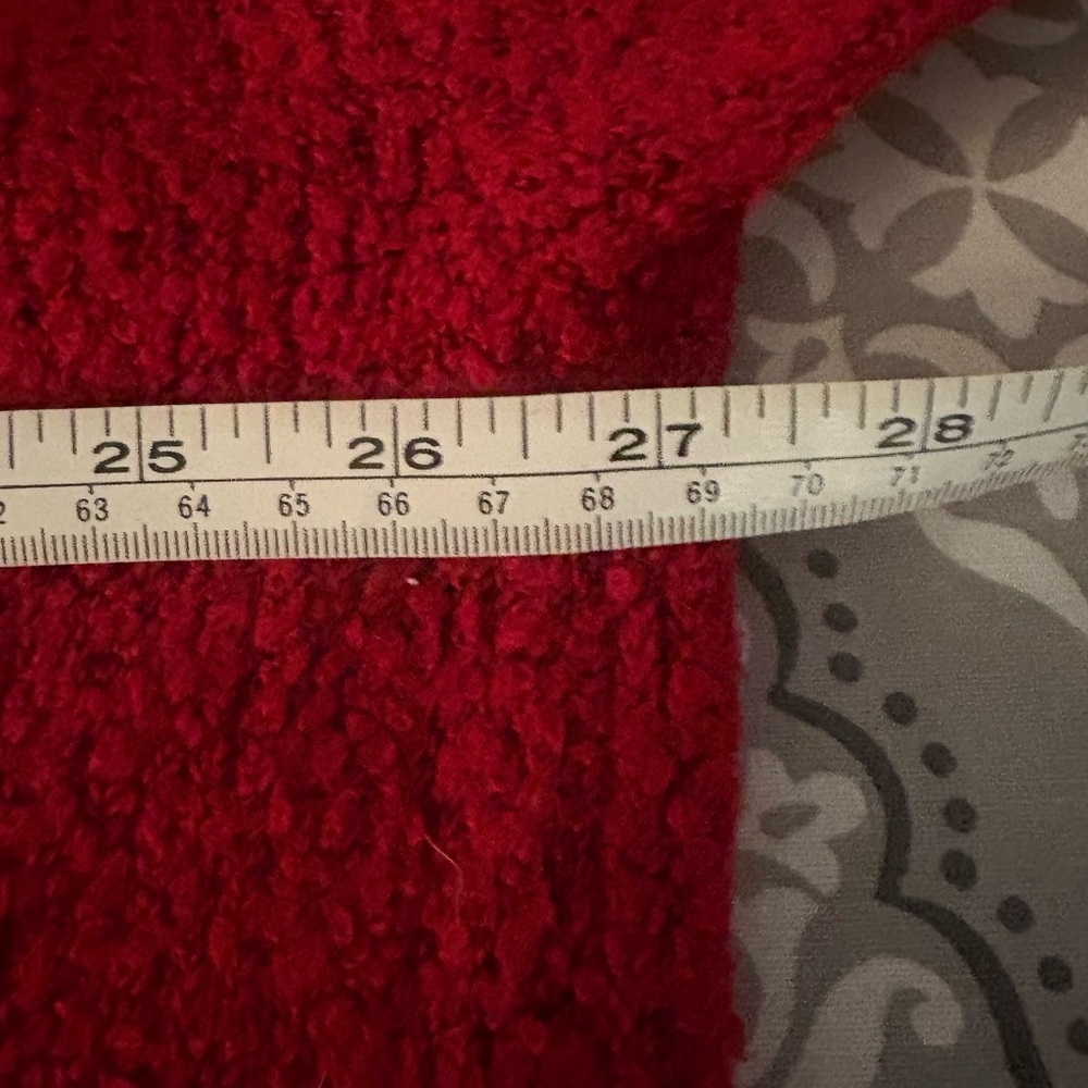 J. Jill Red Crew Neck Sweater Boucher Knit - Picture 6 of 6